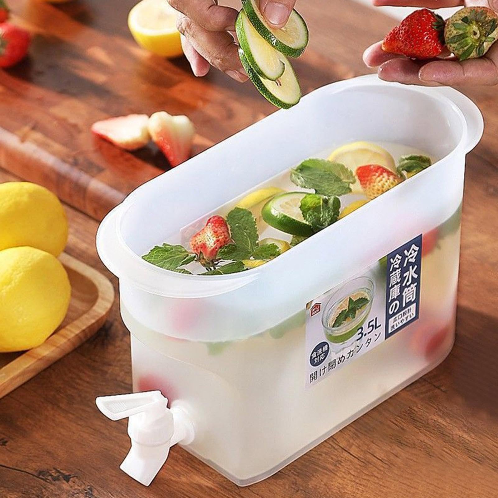 3.5L Insulated Ice Water Dispenser with Spigot - Grand Chilled Beverage Jar for Iced Tea, Lemonade & Cold Drinks - Perfect for Parties, BBQs & Outdoor Events