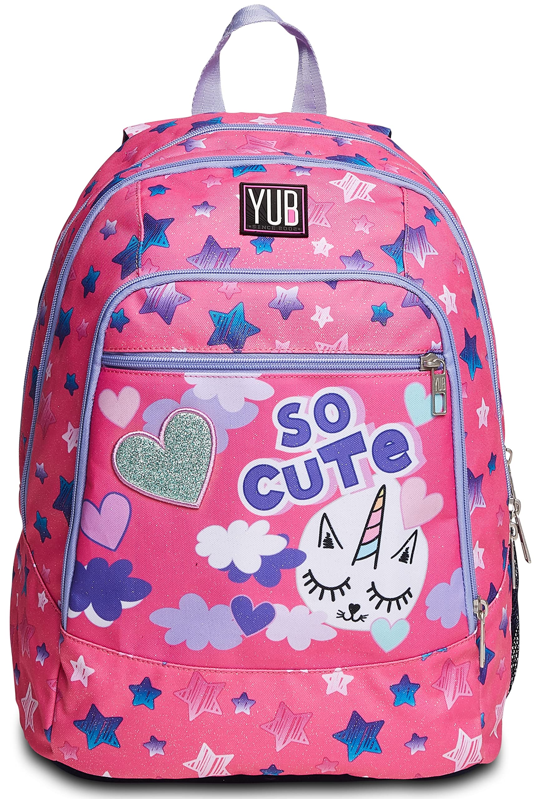 YUB Glitter Backpack for Girls - 31L School & Leisure - Pink