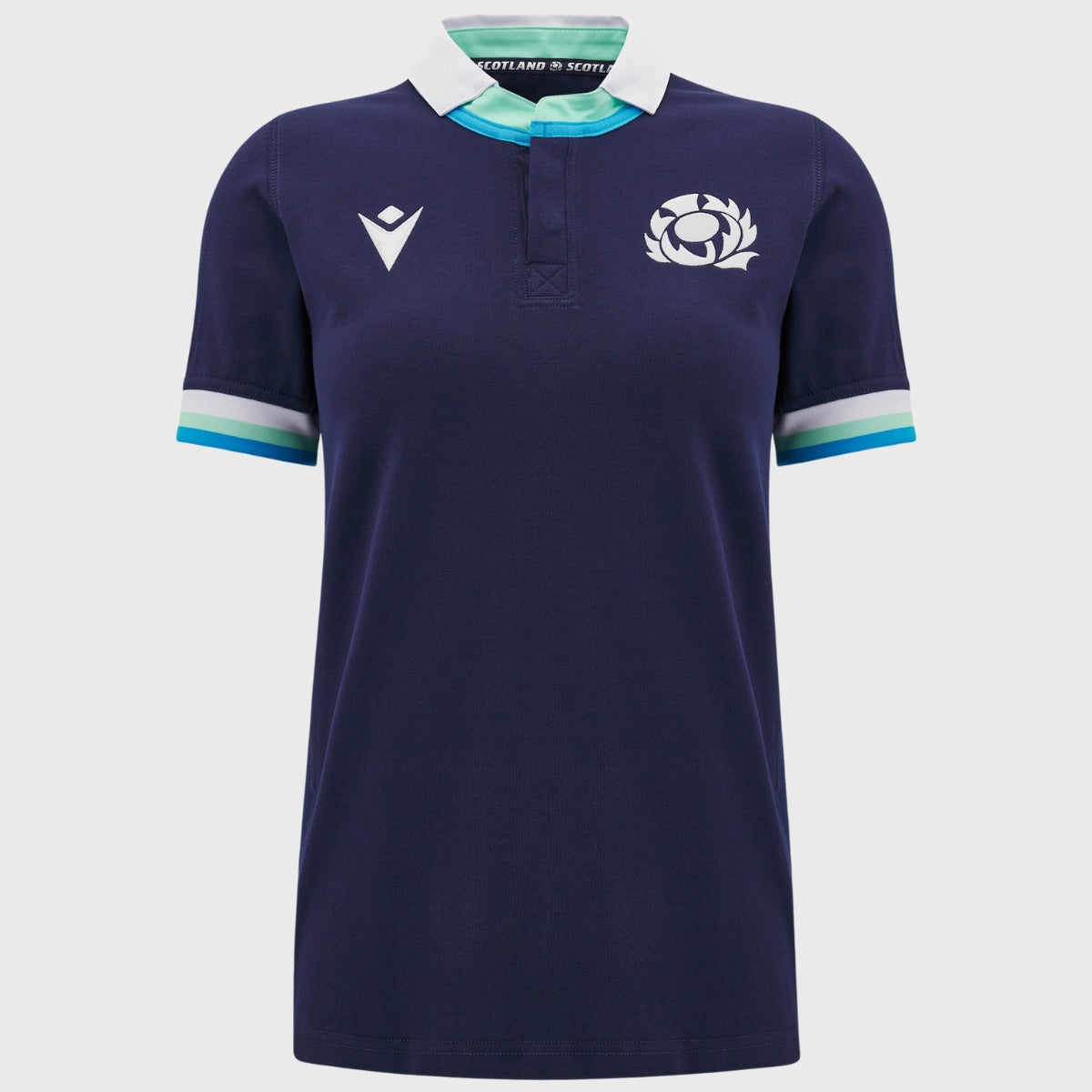 2024/25 Scotland Women's Home Rugby Shirt - Breathable Cotton Short Sleeve Jersey for Football Fans & Sports Enthusiasts - Perfect for Match Days, Training & Casual Wear