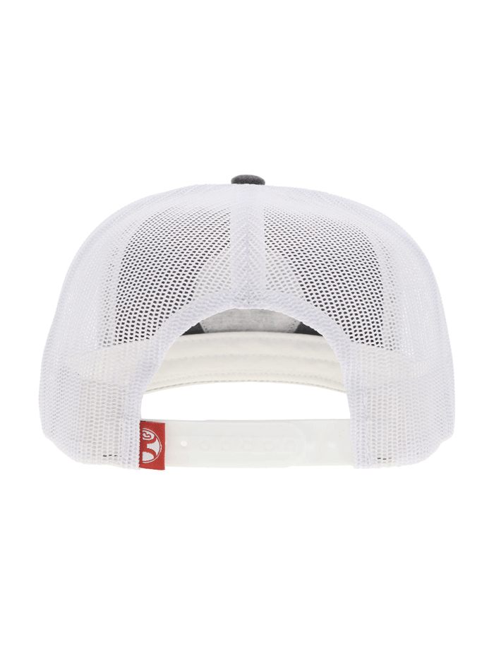 Hooey 2365T GYWH John Wayne High Profile Snapback Trucker Hat - Grey & White Adjustable Cap for Men & Women - Perfect for Outdoor, Rodeo, and Casual Wear