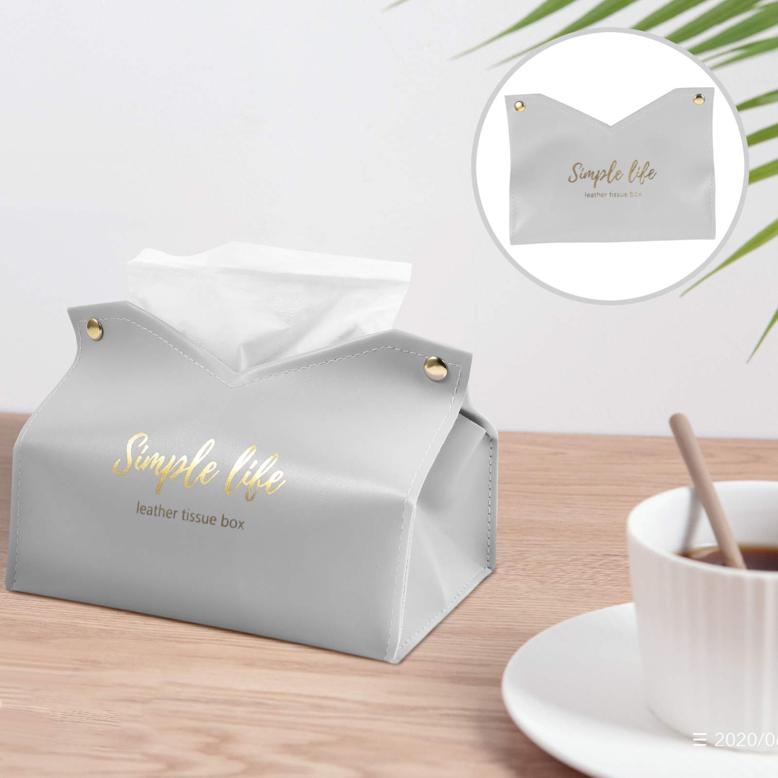 NUOBESTY Leather Napkin Holder Box - Premium Tissue Storage Pouch for Paper Towels, Napkins & Tissues | Perfect for Kitchen, Dining Table, Office Desk & Bathroom Organization