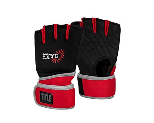 Title Boxing Memory Foam Quick Hand Wraps - Premium Hand Protection for Boxing, MMA & Training - Ideal for Punching Bag Workouts & Sparring Sessions
