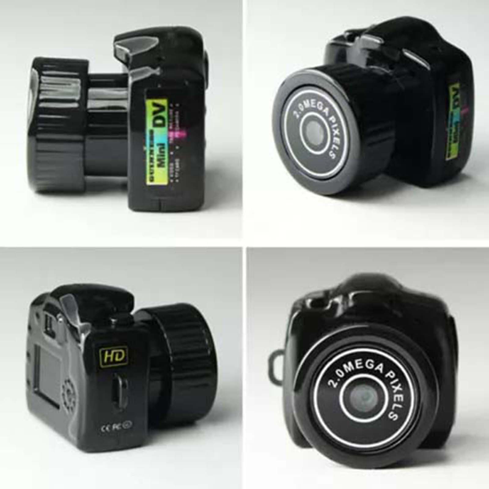 EJIMUQO 1080P HD Mini Keychain Camera - Portable Sports Camera with 100 Mins Battery Life, No Memory Card Needed (Black) - Perfect for Travel, Outdoor Adventures & Secret Recording