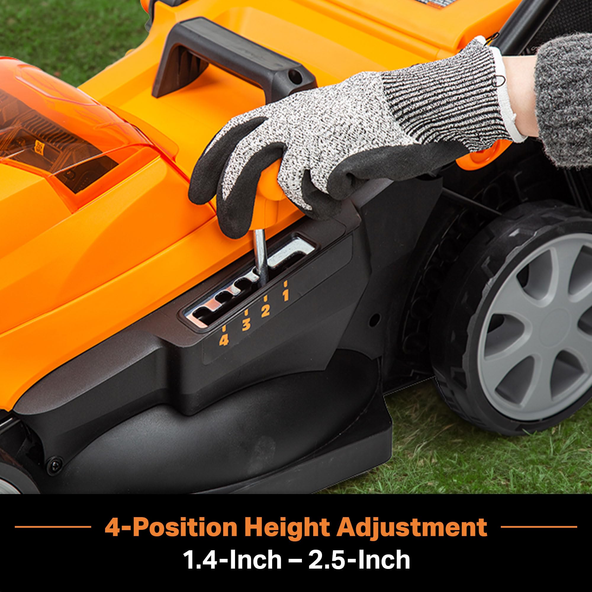 LawnMaster CLMF4815E 48V MAX* 15-Inch Brushless Cordless Lawn Mower with 2X24V MAX* 4.0Ah Batteries & Dual Charger - Perfect for Small to Medium Yards, Quiet & Eco-Friendly Mowing