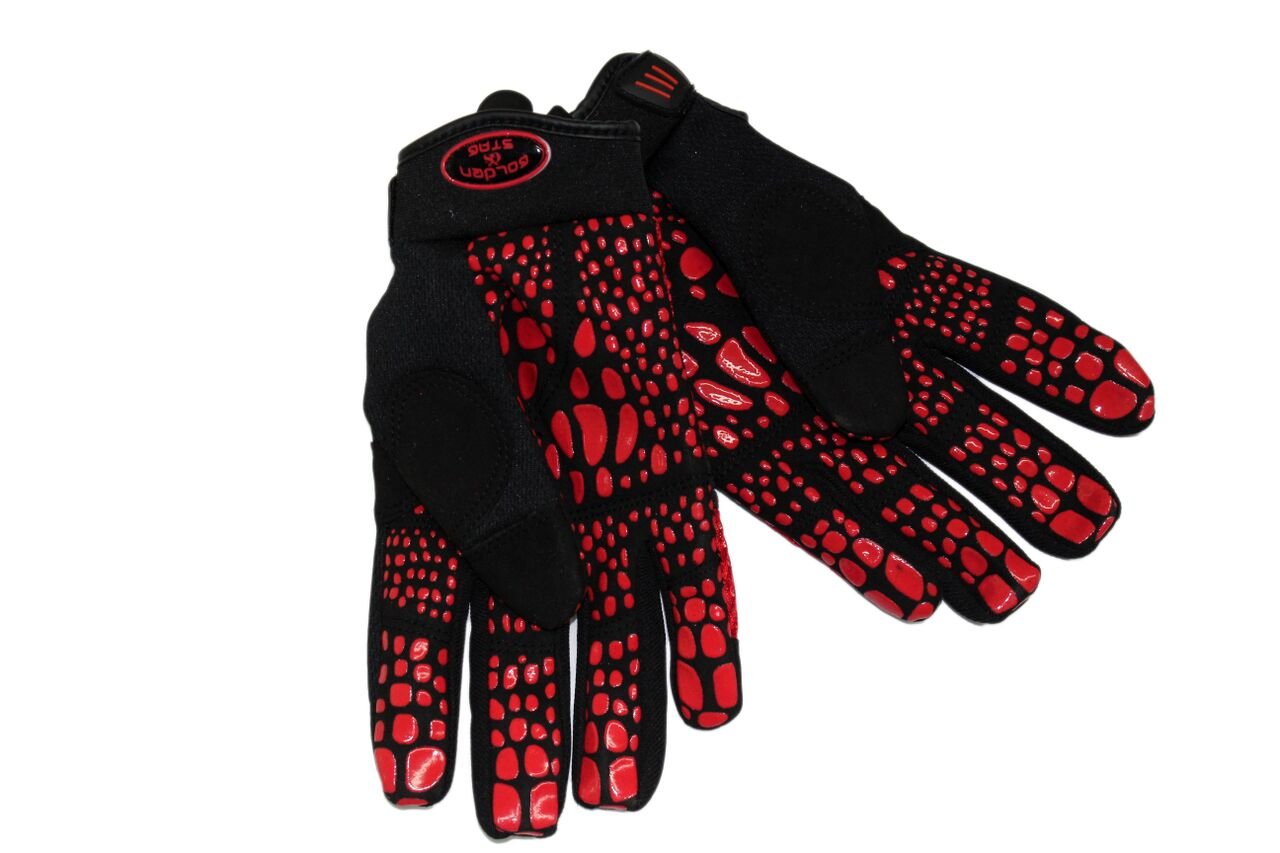 Premium Red Gripper Gloves - Large Size for Enhanced Grip & Safety - Ideal for Construction, Gardening, and DIY Projects