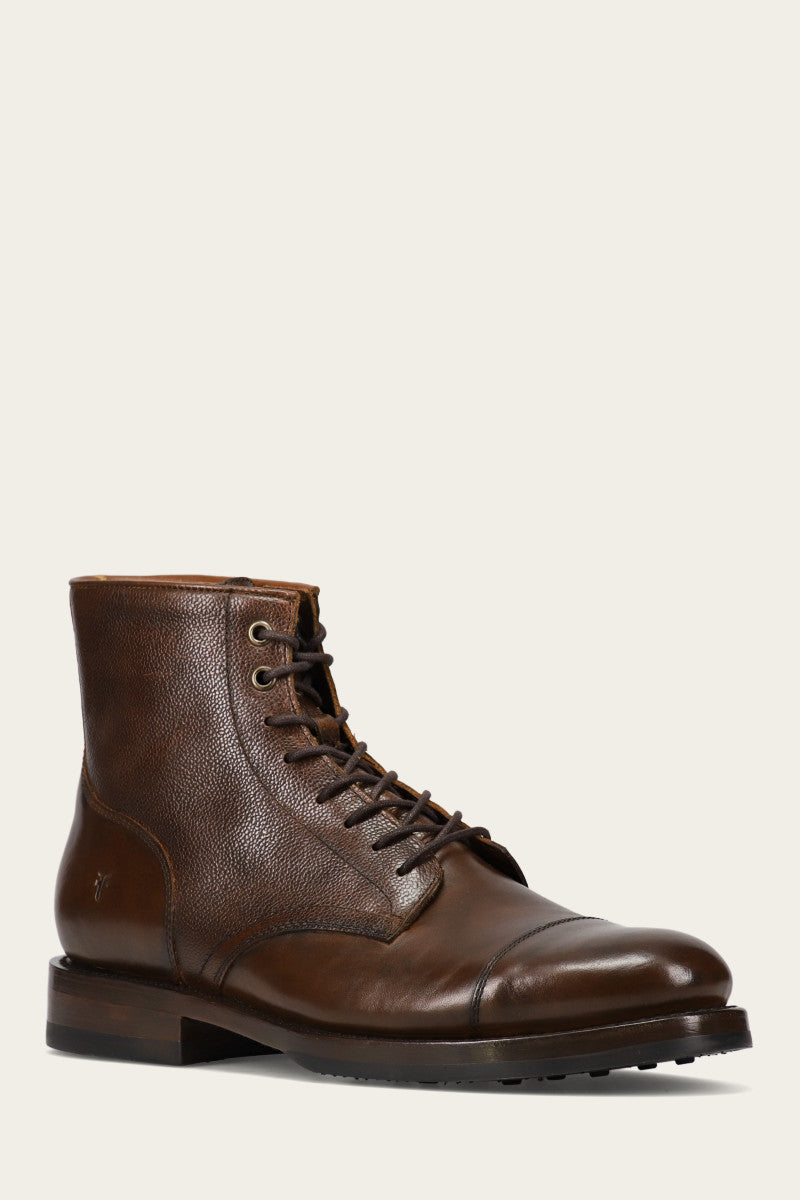 Vintage Dylan Lace-Up Boots - Authentic Pre-Owned Leather Shoes for Men | Perfect for Casual Wear, Outdoor Adventures & Retro Fashion