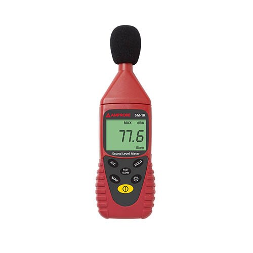 Amprobe SM-10A Digital Sound Level Meter with A/C Weighting - Professional Noise Measurement for Industrial, Construction & Environmental Monitoring