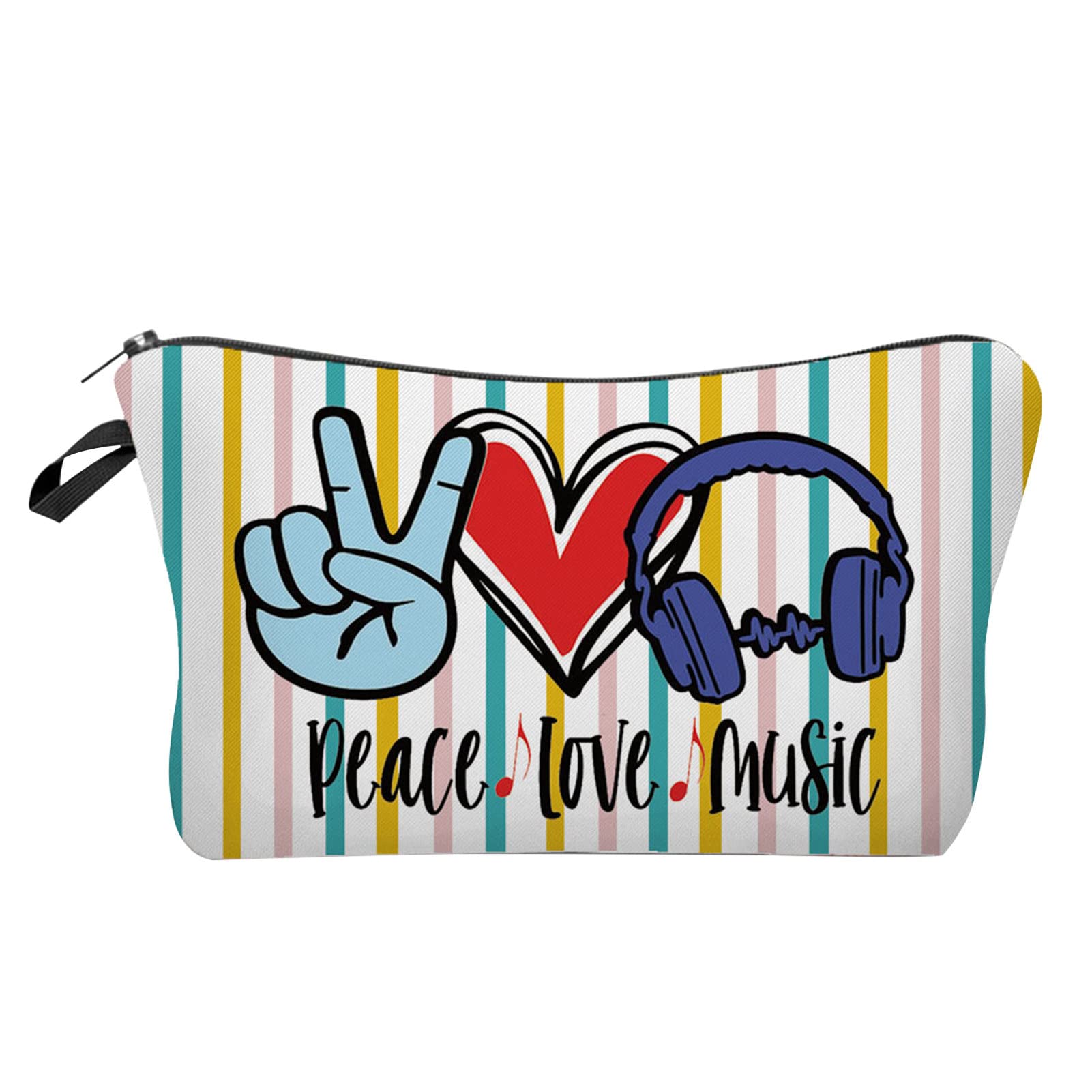 Vintage Waterproof Makeup Bag - Large Capacity Beauty Organizer for Work & Travel