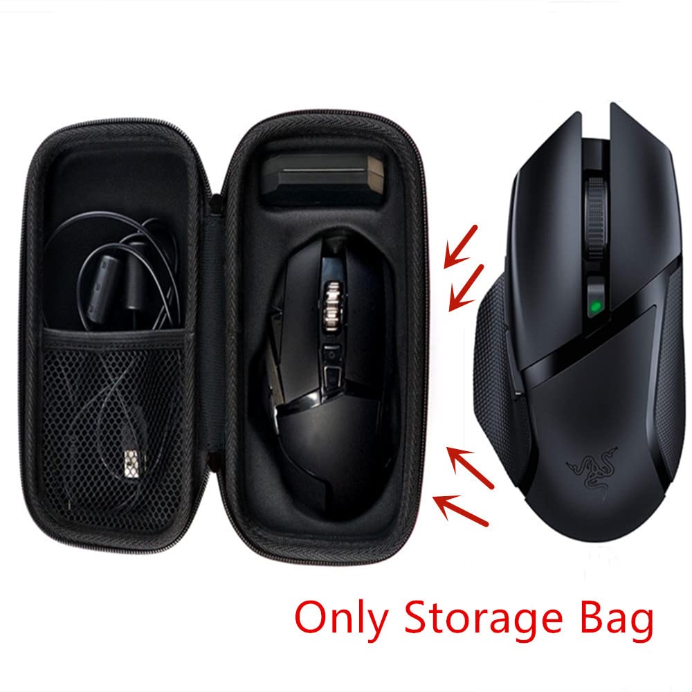 Razer Basilisk X Hyperspeed Wireless Mouse Case - Shockproof Protective Storage Bag for Travel, Office & Gaming Accessories | Durable Hard Shell Cover for Mouse Protection & Easy Transport