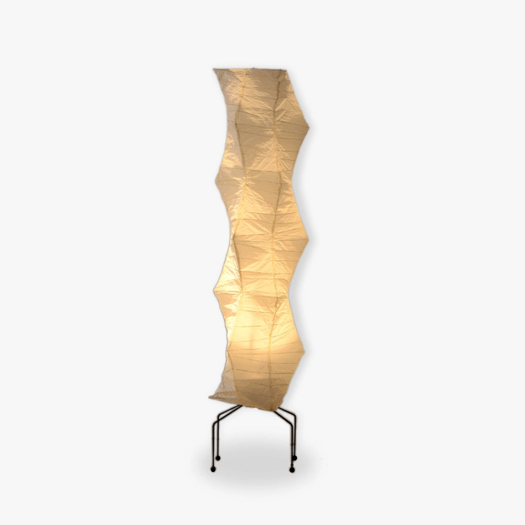 Vintage Rice Paper Floor Lamp - Handmade Asian Style Shoji Lamp for Living Room, Bedroom & Zen Decor - Perfect for Relaxation, Meditation & Cozy Ambiance