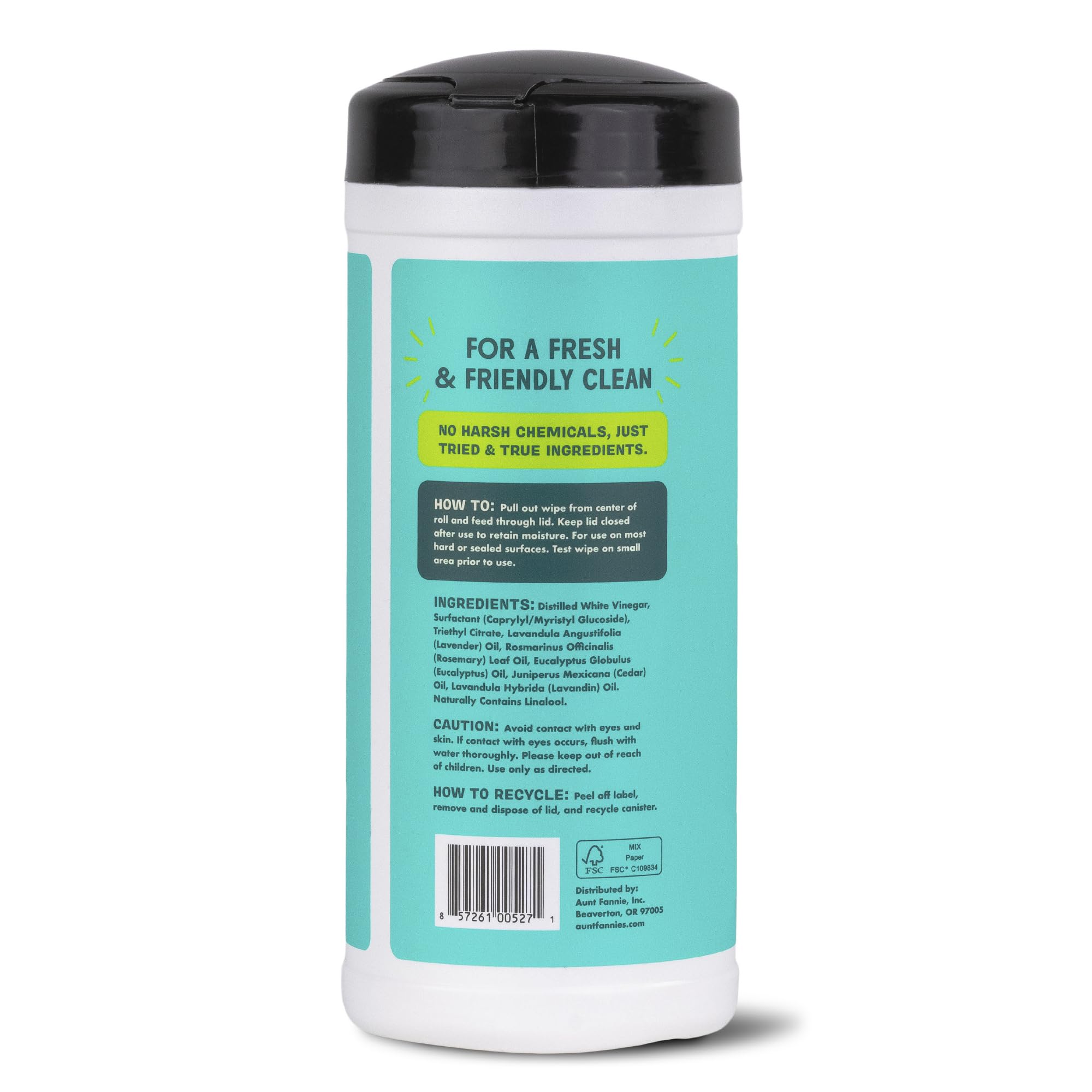 Aunt Fannie's Eucalyptus Vinegar Cleaning Kit - Spray & Wipes for Home Cleaning