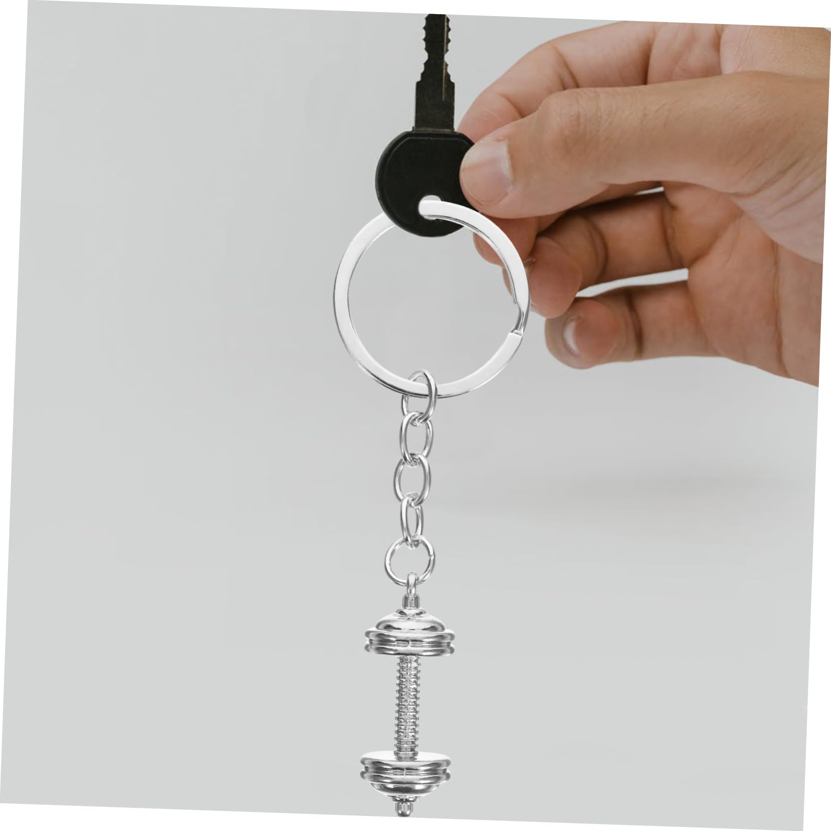 Portable Dumbbell Keychain - Gym & Fitness Keyring for Workout Enthusiasts - Bodybuilding Jewelry Gift for Men & Women - Perfect for Gym Bags, Keychains, and Fitness Motivation