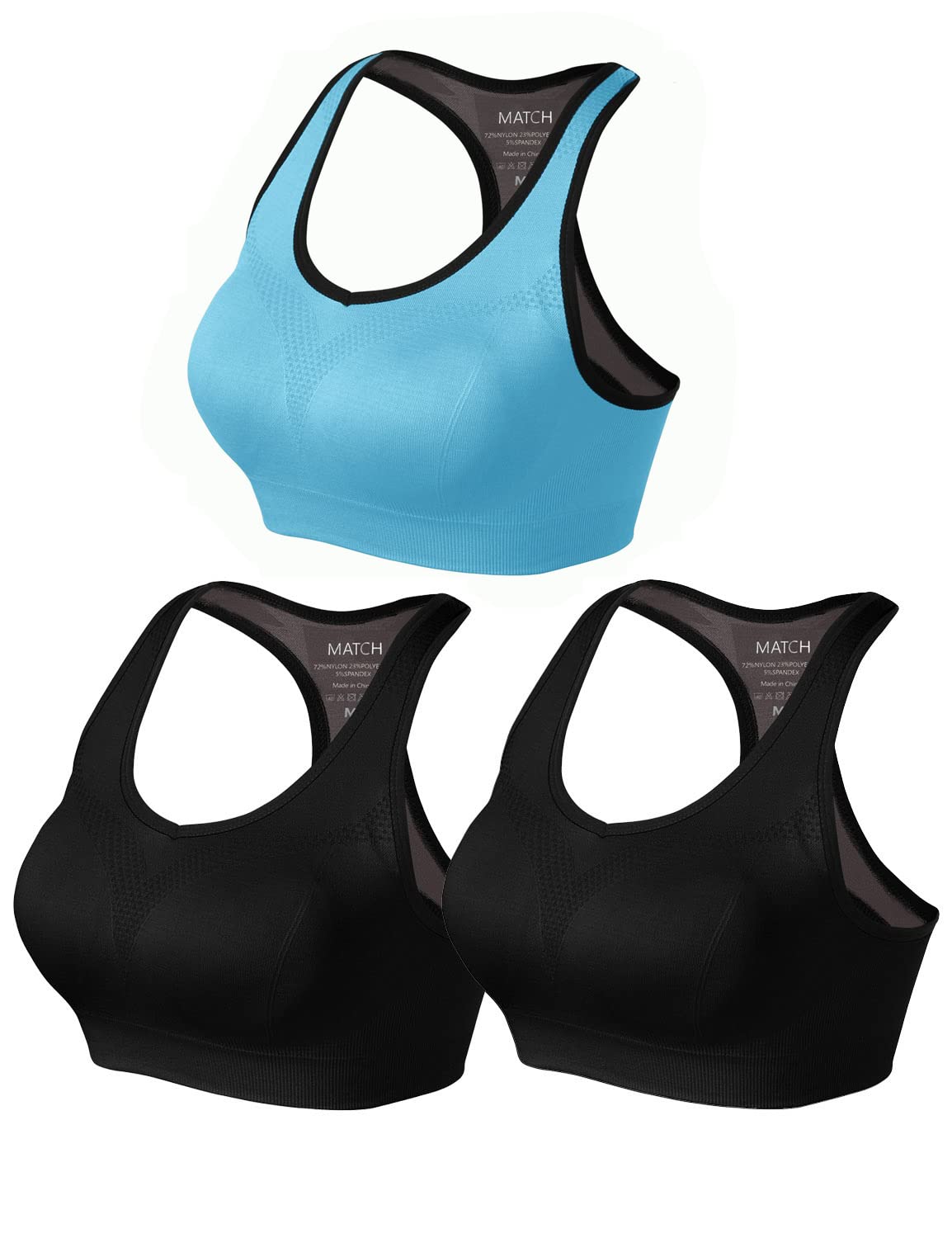 Women's Seamless Padded Racerback Sports Bras - Breathable Workout Tops for Yoga, Gym, Running & Fitness | Supportive Strappy Design for High-Intensity Training & Active Lifestyle