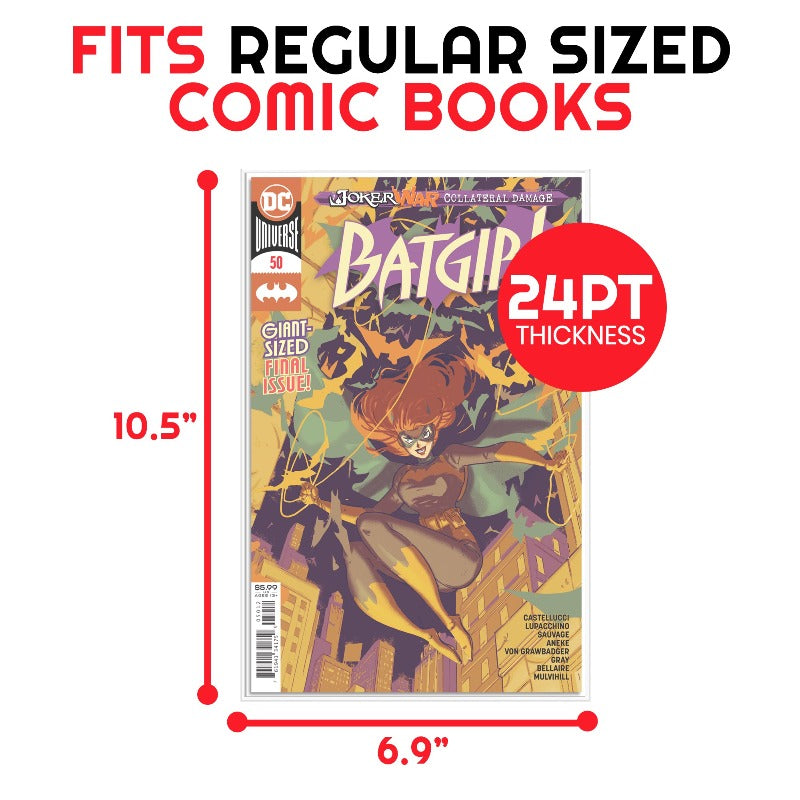 Evoretro Comic Book Backer Boards - Acid-Free Cardboard Backing for Comic Book Storage & Protection (100-Pack) - Perfect for Collectors, Grading & Long-Term Preservation