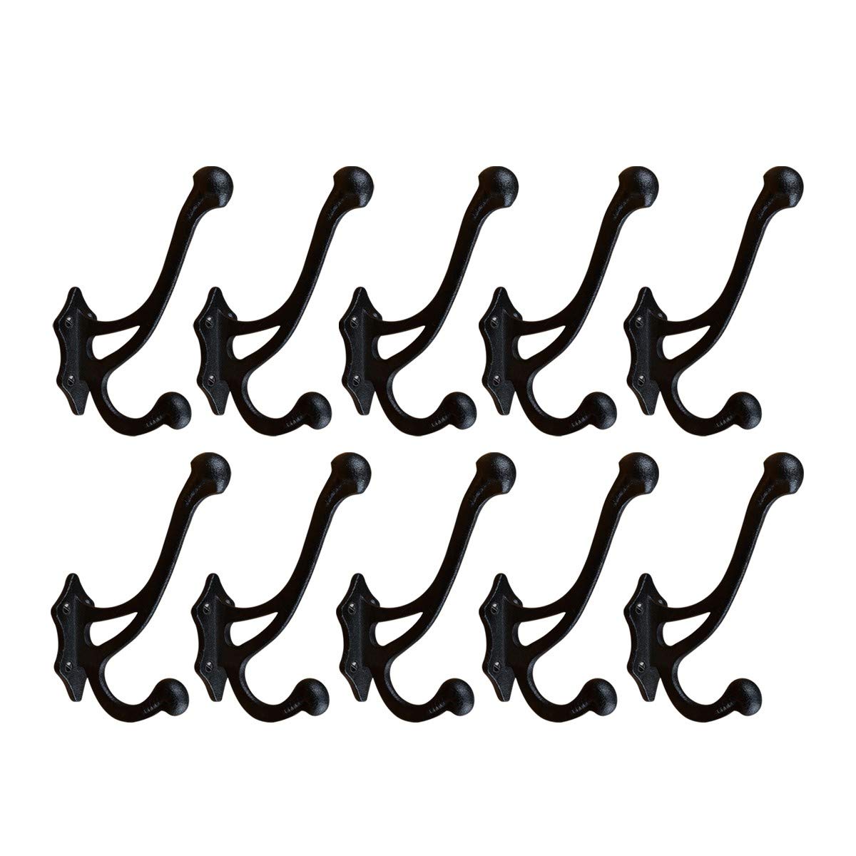 Heavy Duty Double Coat Hooks - 3.8