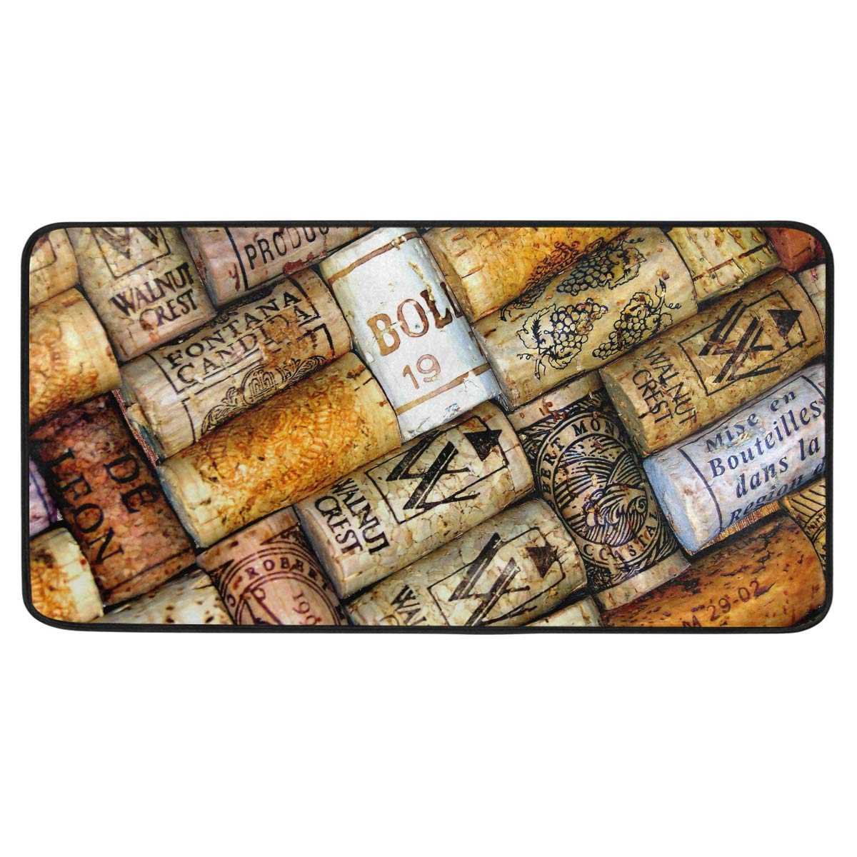Non-Slip Soft Kitchen Rugs for Wine Lovers - 39