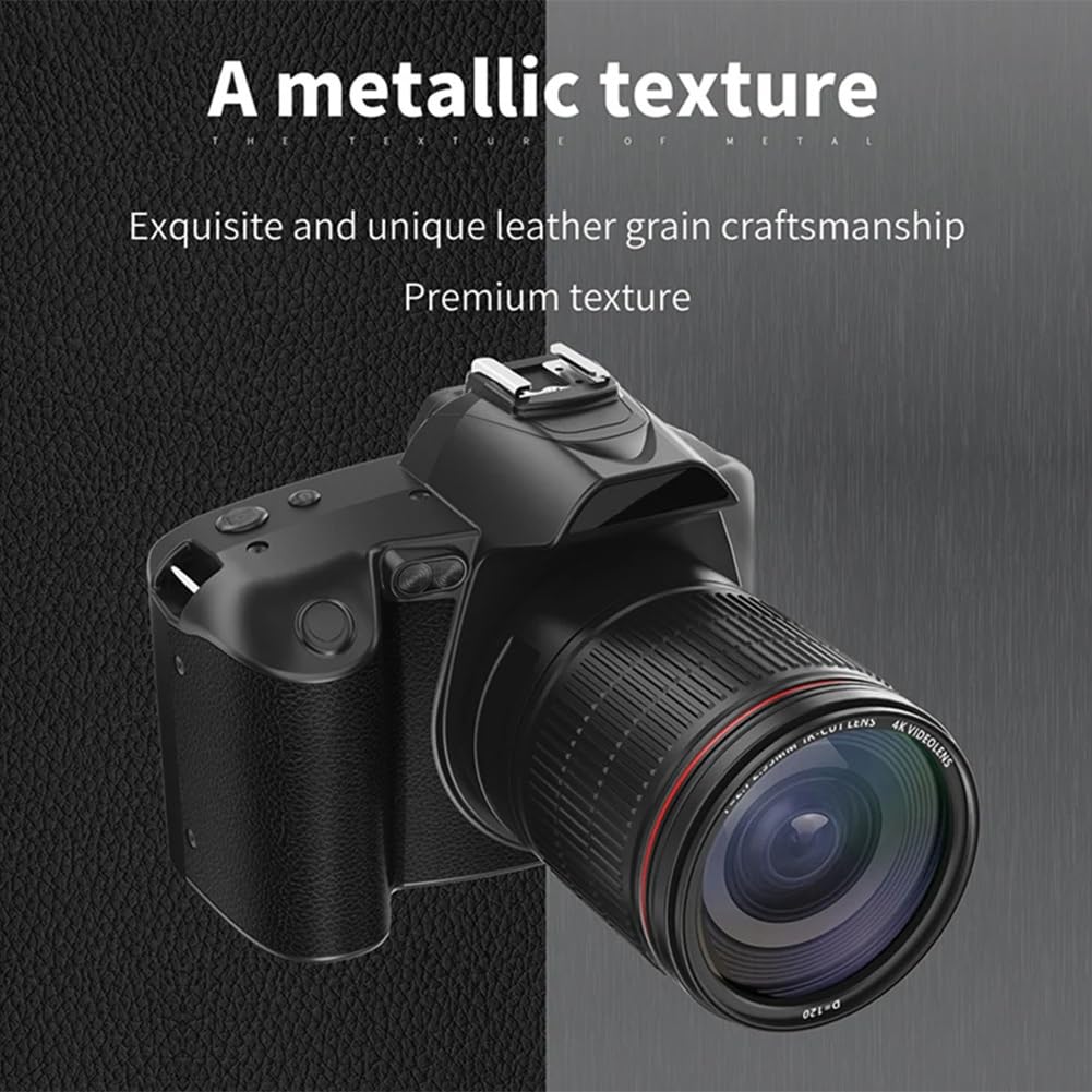 4K WiFi Digital Photography Camera - 64MP HD Video Recorder & Webcam with 32GB Memory Card - Perfect for Vlogging, YouTube, Live Streaming & Travel Photography