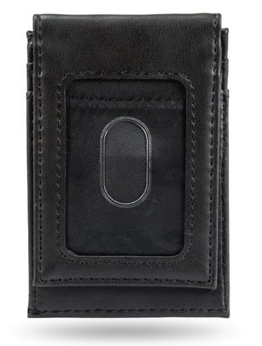 Rico Industries Mariners Laser Engraved Black Front Pocket Wallet for Men - Slim RFID Blocking Bifold Wallet - Perfect for Travel, Business & Everyday Carry