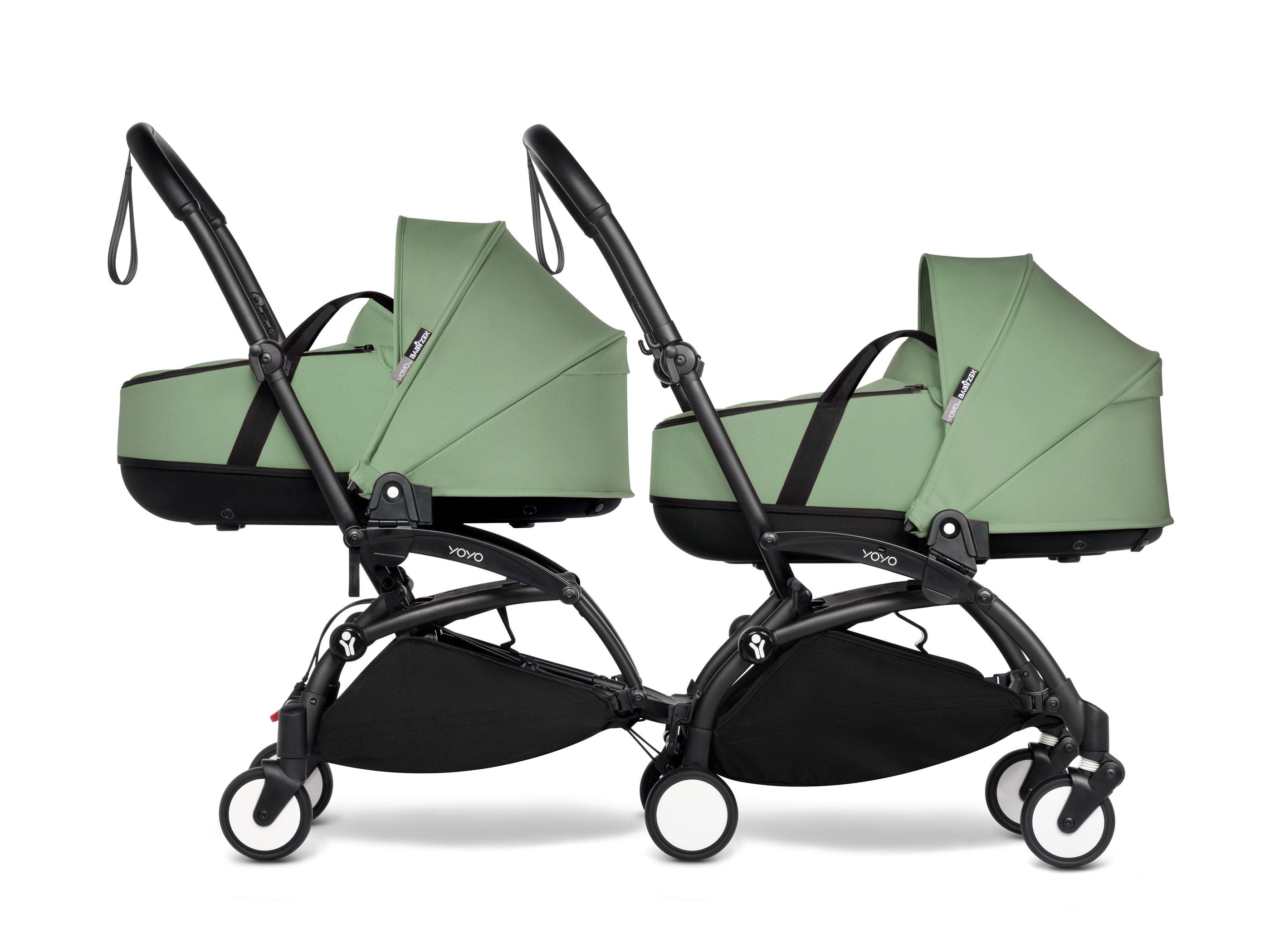 Stokke YOYO 3 Double Stroller with Bassinet - Lightweight Compact Travel Stroller for Twins - Perfect for Air Travel, City Walks & Outdoor Adventures