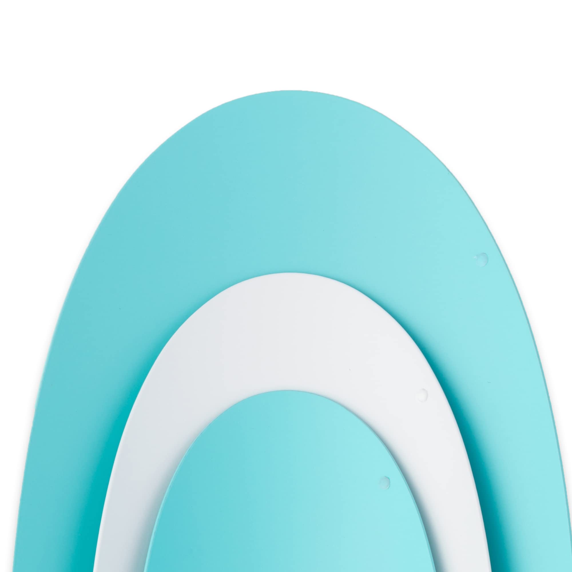 Alessi Contain.Laz W Ellipse Food Storage Containers - Set of 3 Turquoise Airtight Kitchen Canisters for Sugar, Flour & Coffee - Perfect for Pantry Organization & Countertop Display