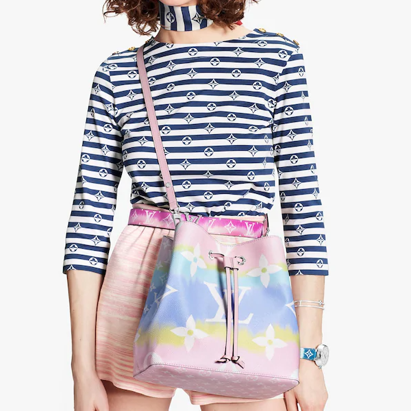 Louis Vuitton Escale Néonoé MM Pastel Handbag - Stylish & Lightweight Designer Tote for Women | Perfect for Travel, Work & Everyday Use