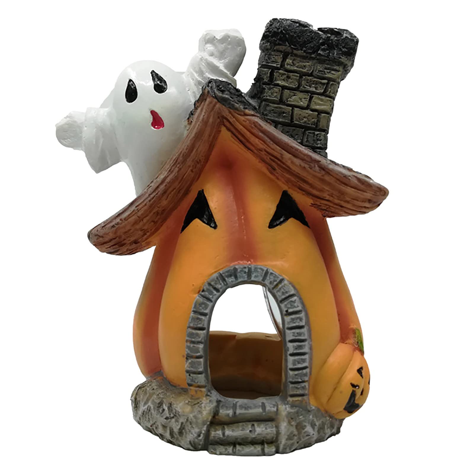 Anime Christmas Ornaments - Aquarium Fish Tank Decorations, Cartoon Resin Pumpkin House & Vegetable Set for Halloween, Spring Table Centerpieces | Perfect for Holiday Decor, Fish Tank Accessories & Seasonal Home Decorations