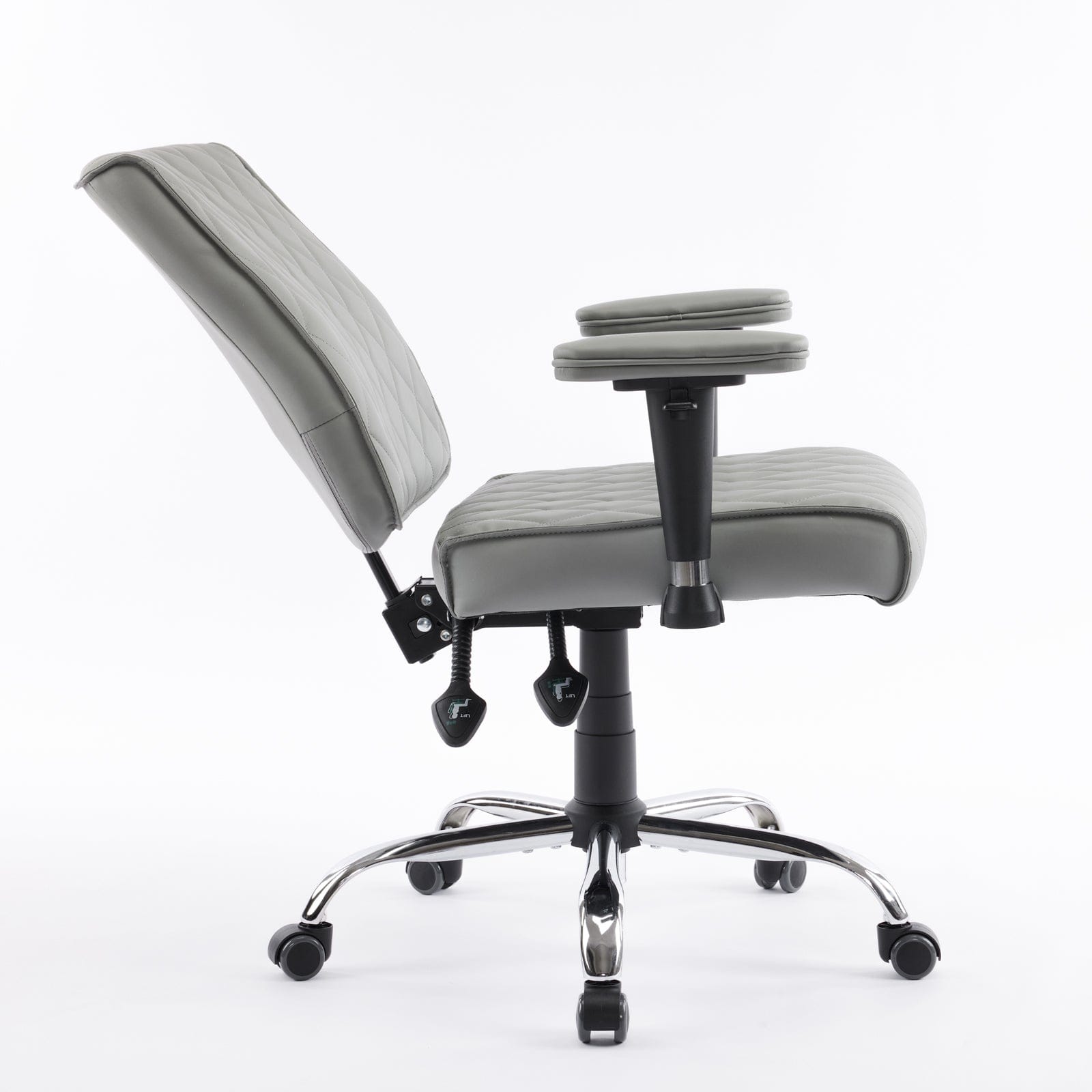 Delia Manicure Nail Salon Chair - Adjustable Pedicure Spa Stool with Wheels for Salon & Home Use - Perfect for Nail Technicians & Beauty Professionals
