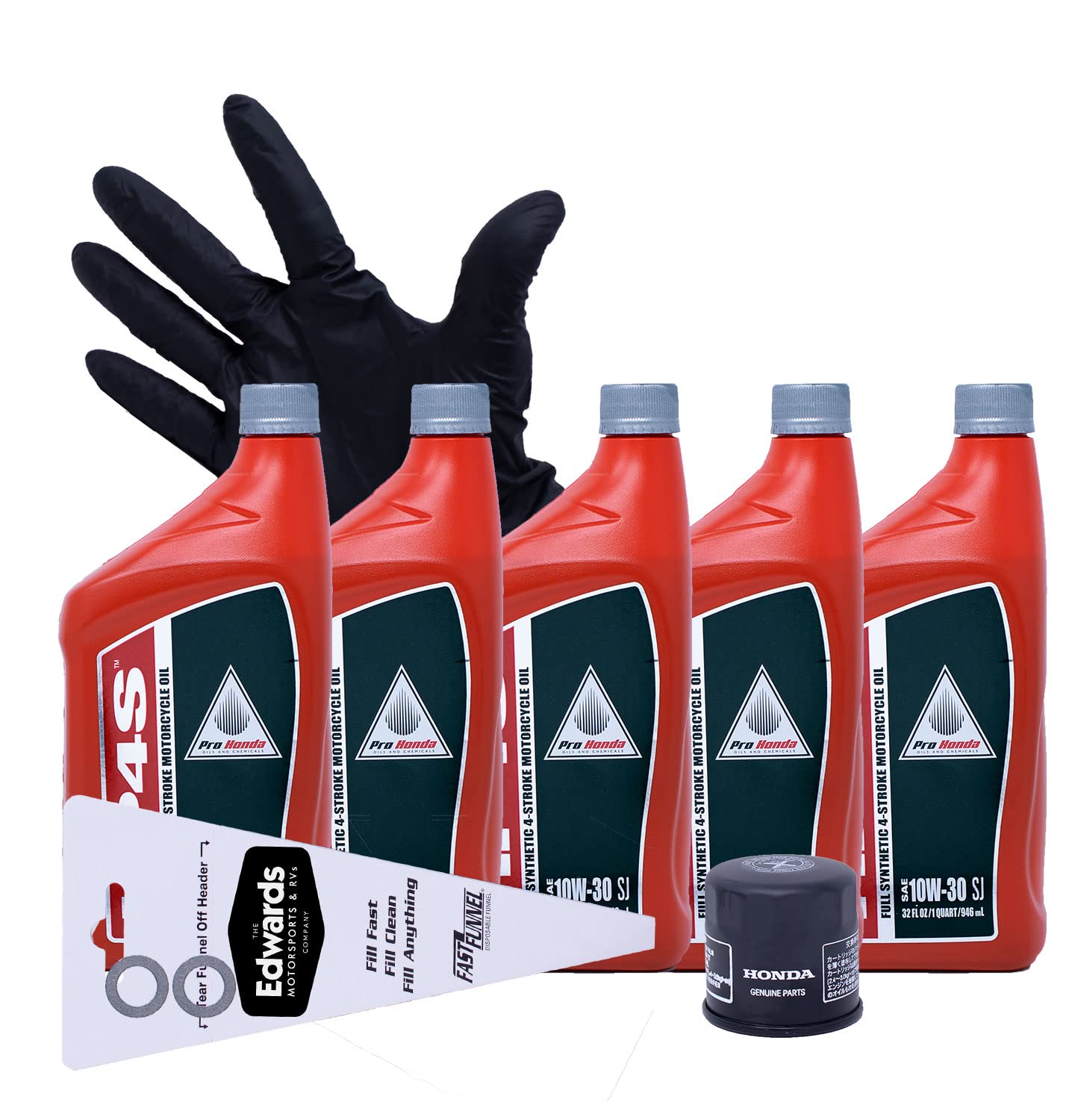 **Edwards Full Synthetic Oil Change Kit for 2016-2019 Honda Africa Twin Manual Transmission – Perfect for Motorcycle Maintenance & DIY Oil Changes**