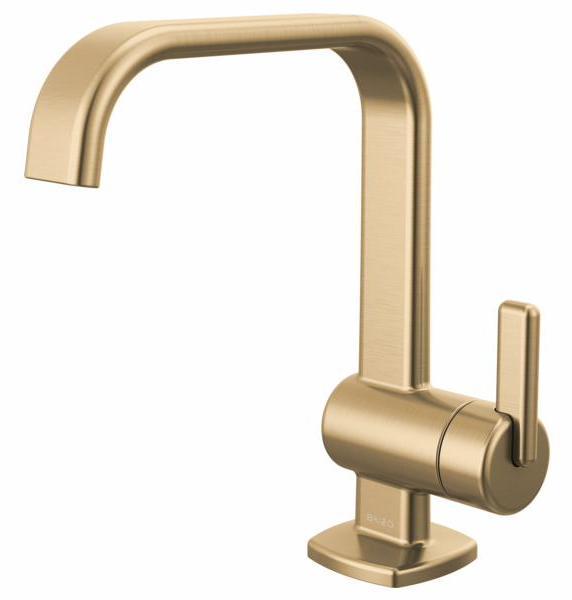 Allaria Single Hole Bathroom Faucet 1.2GPM Water-Saving - Brilliance Luxe Gold Finish - Brizo 65067LF GL ECO - Perfect for Modern Bathrooms & Powder Rooms
