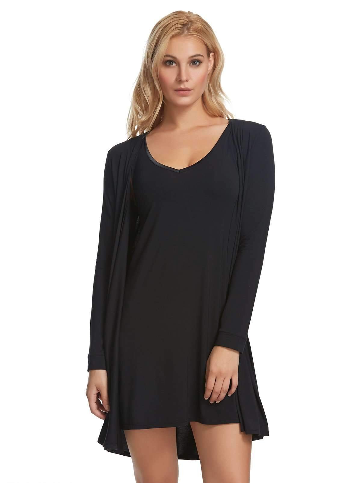 Felina Modal Tank Chemise & Wrap - Women's Loungewear Set | Soft Pajama Sets for Sleep & Lounge | Perfect for Relaxing at Home, Spa Days & Cozy Evenings