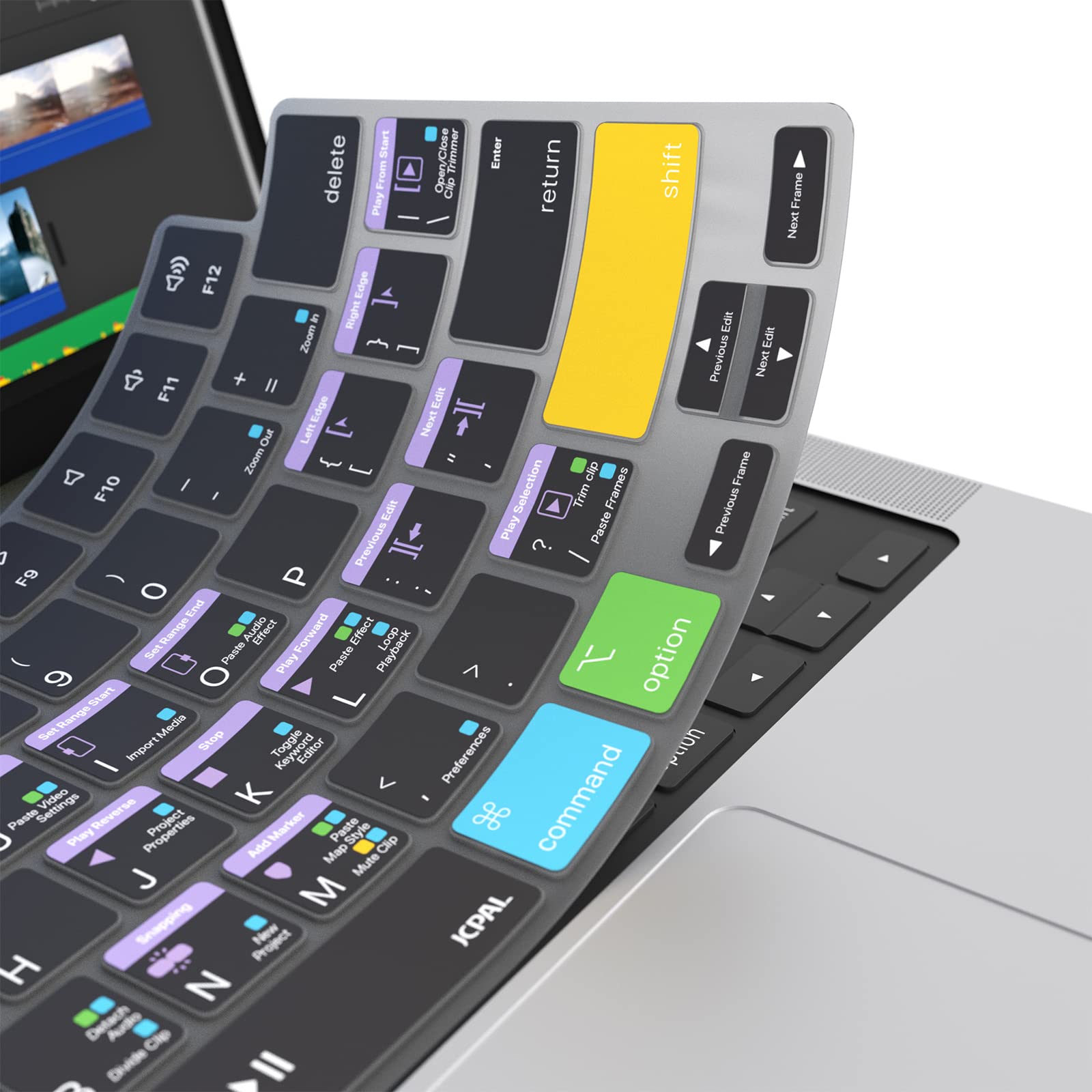 JCPal iMovie Shortcut Keyboard Cover for MacBook Pro 14