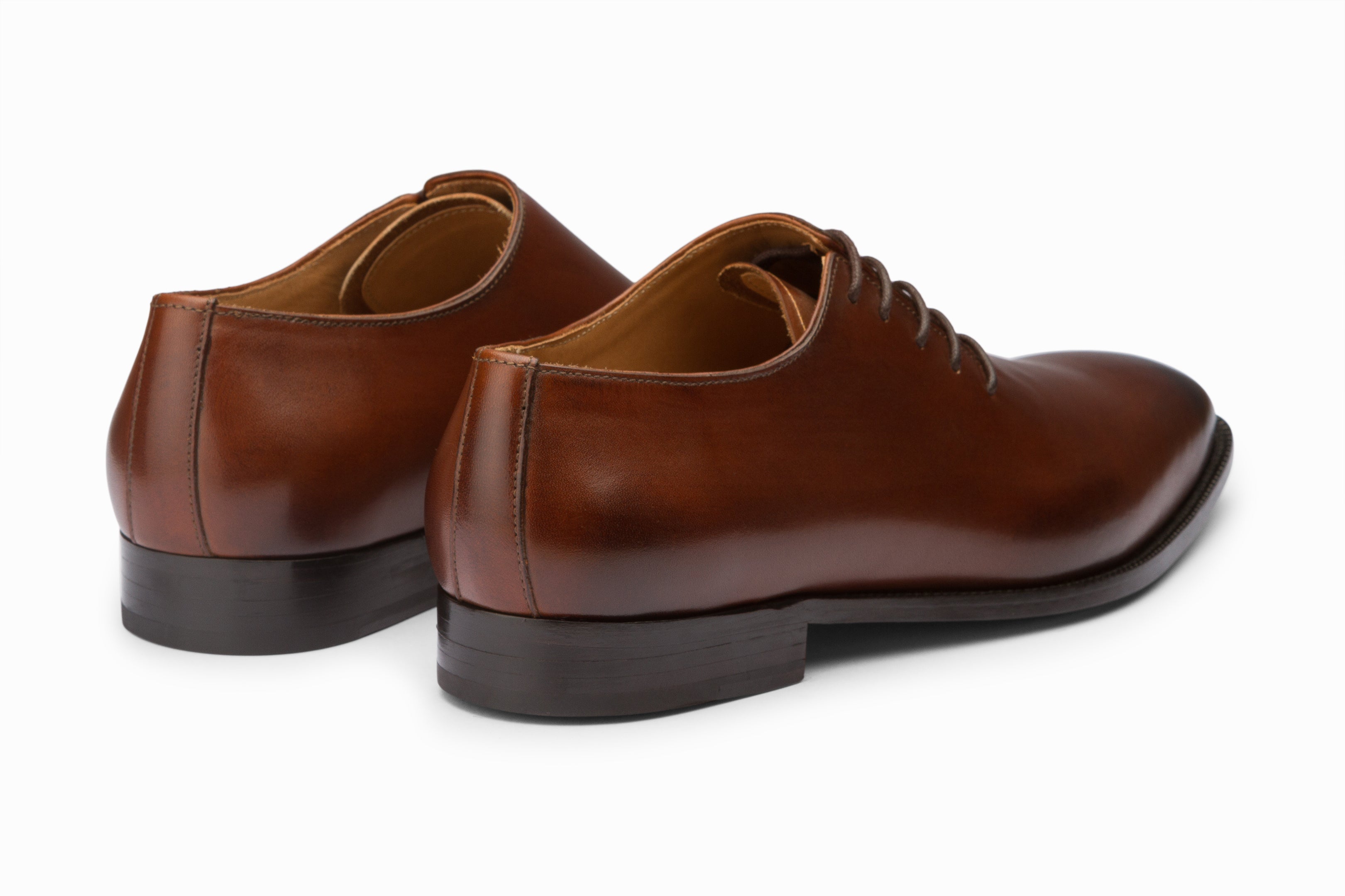 Premium Wholecut Oxford Dress Shoes for Men - Side Lacing Detail in Rich Brown Leather | Formal Business & Wedding Attire