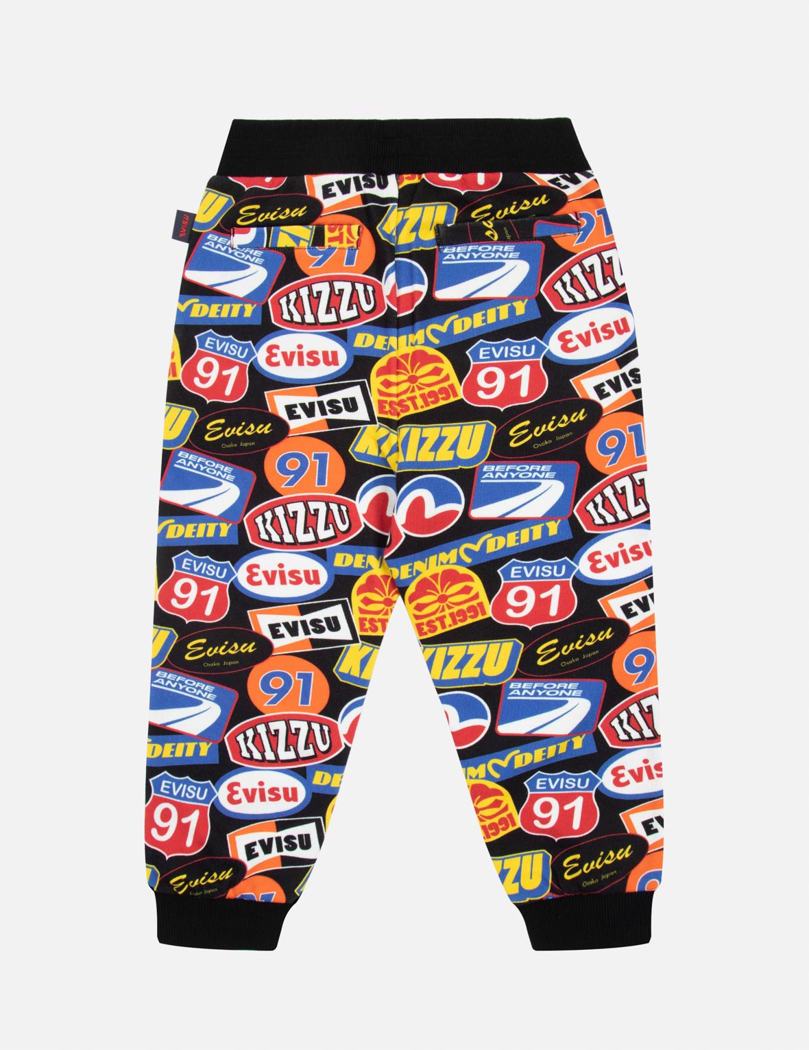 Allover Racing Badge Print Regular Fit Sweatpants for Men & Women - Comfortable Jogger Pants for Running, Gym, Lounge & Casual Wear