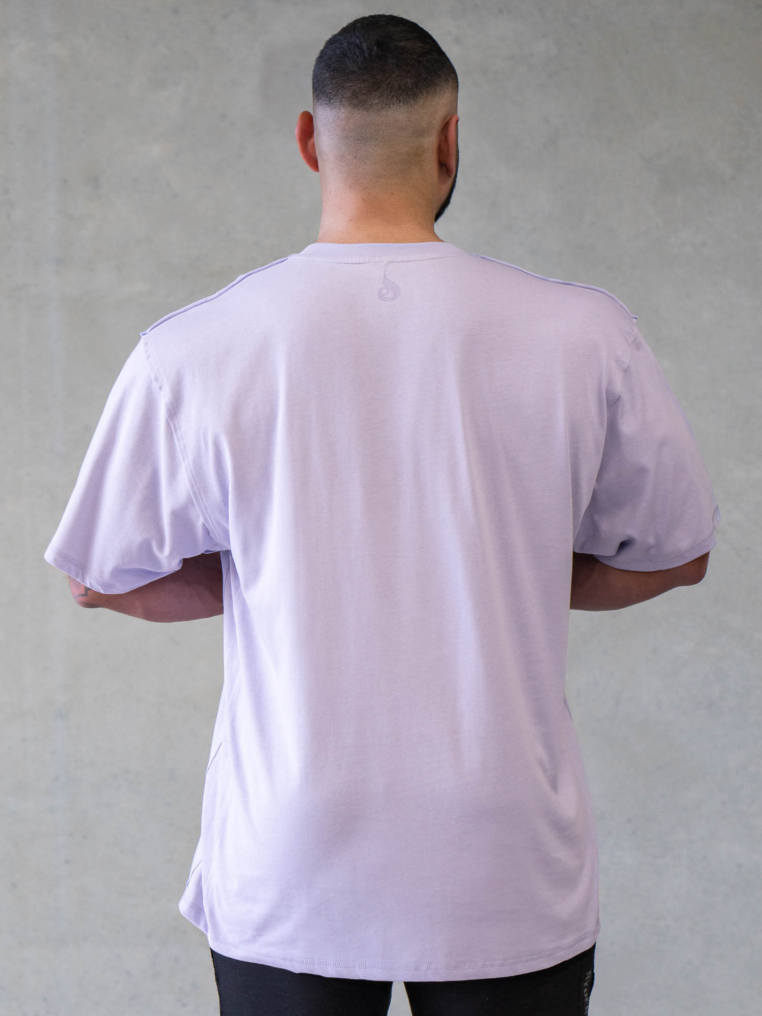 Force Oversized T-Shirt for Women - Soft Lavender Cotton Tee - Loose Fit Casual Shirt for Streetwear, Lounge & Everyday Outfits