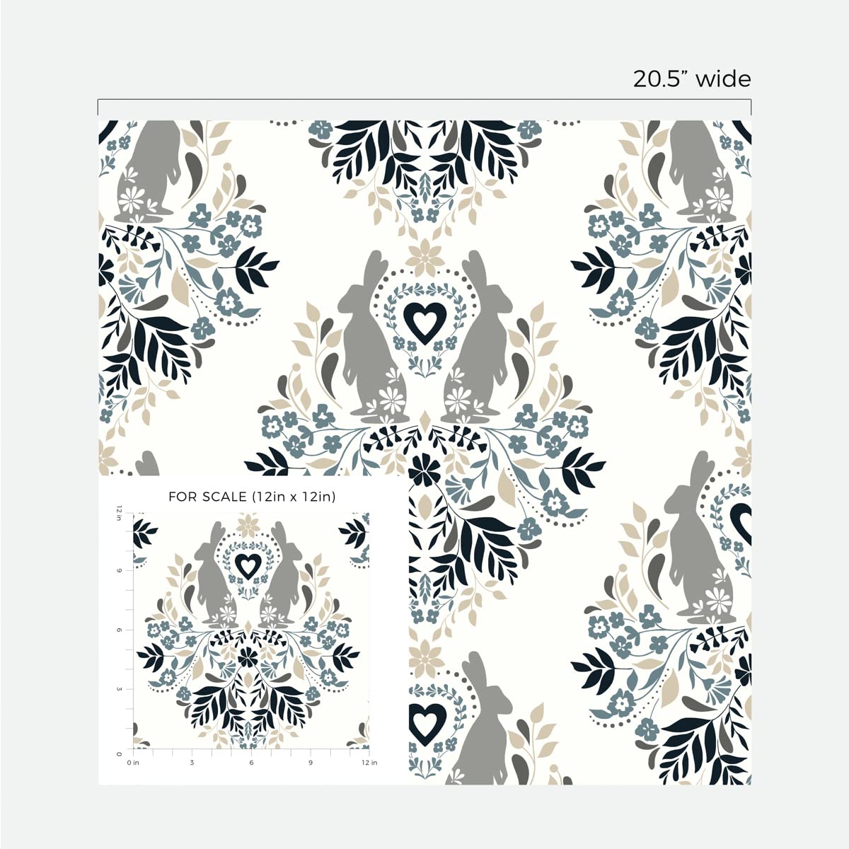 NextWall Spring Damask Peel and Stick Wallpaper - Self-Adhesive Removable Wallpaper for Bedroom, Living Room, Nursery, and Office Decor