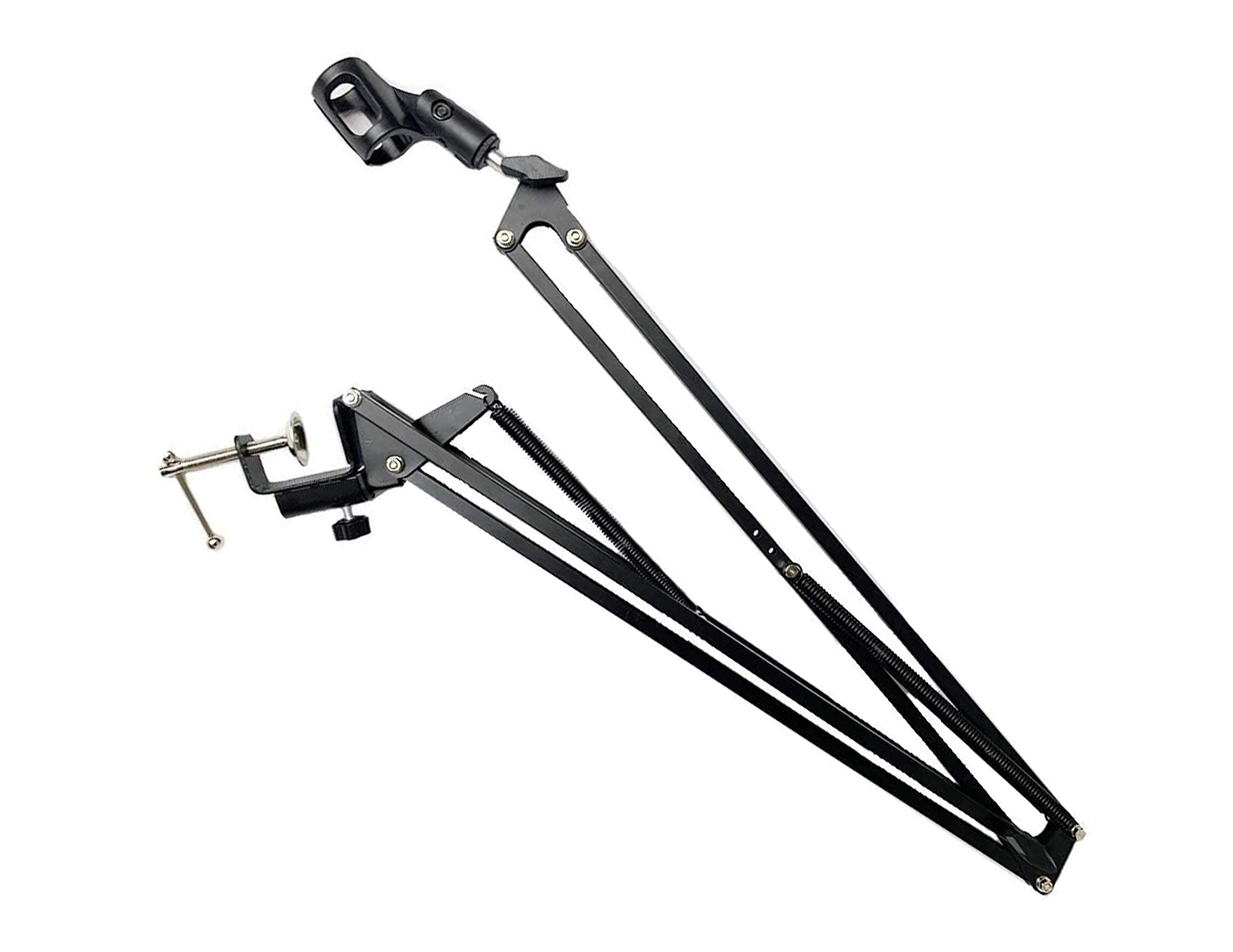 ARM33 Universal Desk-Mounted Broadcast Microphone Boom Arm - Adjustable Mic Stand for Podcasting, Streaming, Gaming & Studio Recording - Perfect for Home Office, Voiceovers & Content Creation