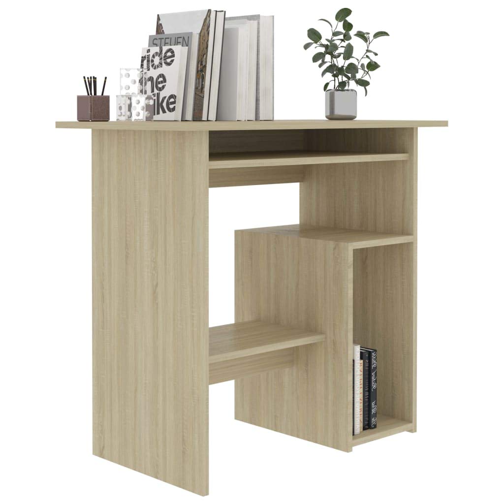 Sonoma Oak Engineered Wood Desk 31.5