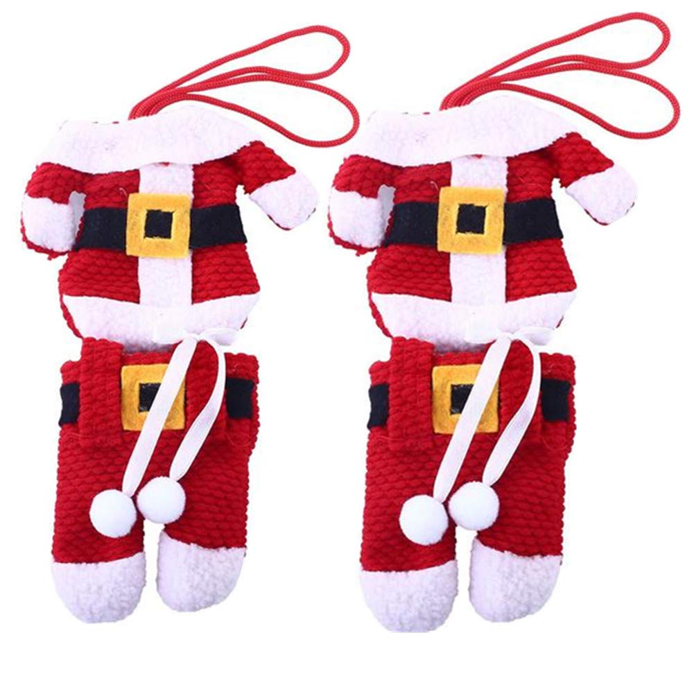 Premium Snowman-Shaped Silverware Holder Set - Christmas Party Cutlery Bag for Knives & Forks - 2-Pack Holiday Kitchen Accessories - Perfect for Christmas Decorations, Dinner Parties, and Gift Exchanges