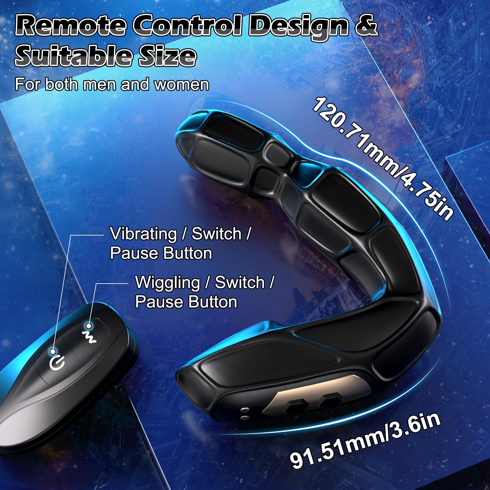 360° Rotating Prostate Massager with 10 Vibration Modes - Remote Control Anal Sex Toy for Men & Women | Perfect for Couples Play, Solo Pleasure & Sensual Exploration