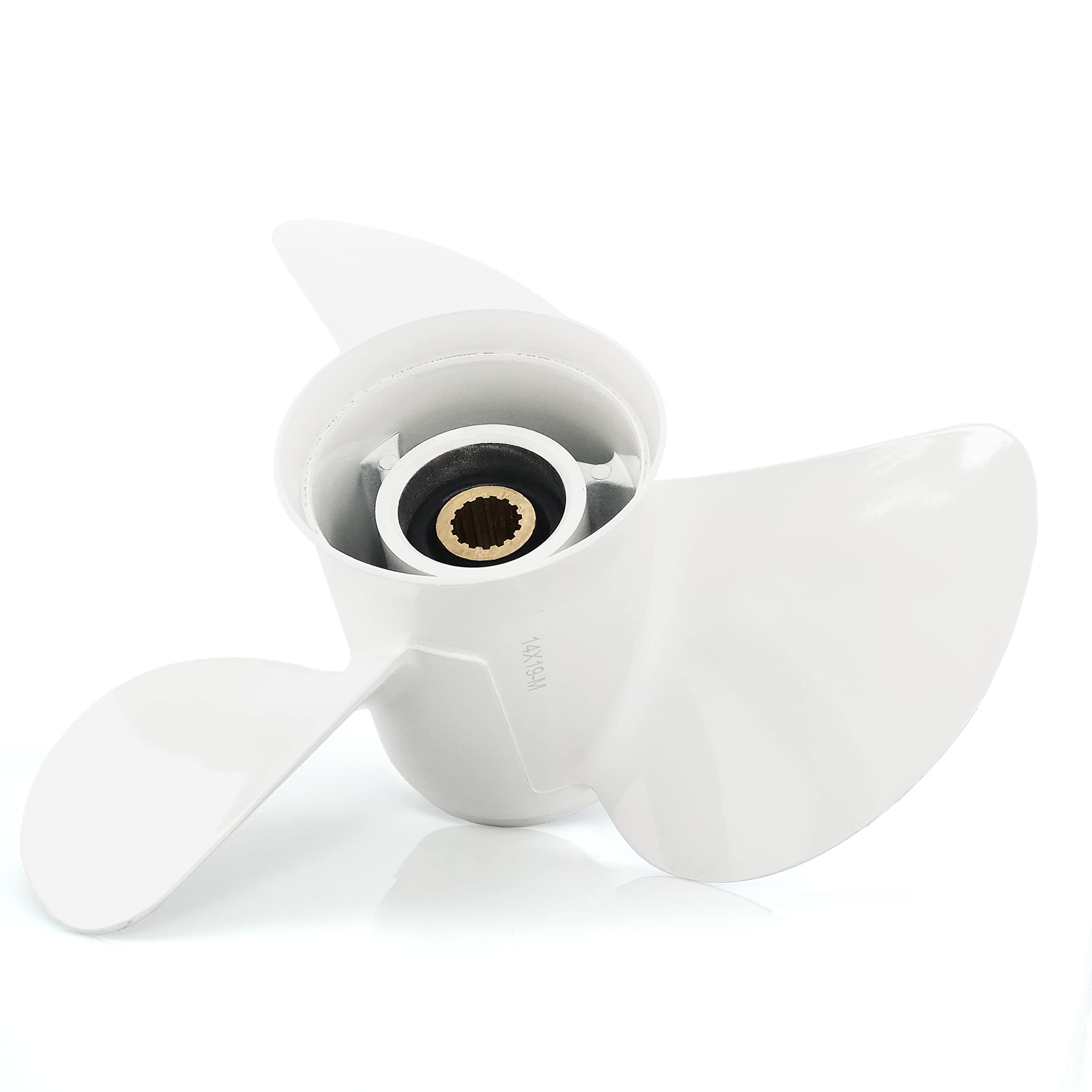 CAPTAIN Propeller 14x19 - Compatible with Yamaha Outboard Engines 150hp-300hp (F150, F175, F200, F225, F250, VF200V-MAX, VF225 VMAX) - 15 Tooth Spline Replacement for 6G5-45945-01-98 - Perfect for Boating, Fishing & Water Sports