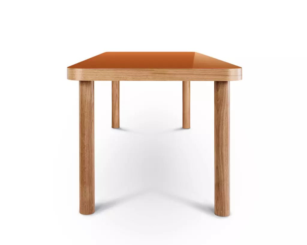 GTV Saule Modern Dining Table - Solid Wood Kitchen Table for 6-8 People - Perfect for Family Gatherings & Dinner Parties