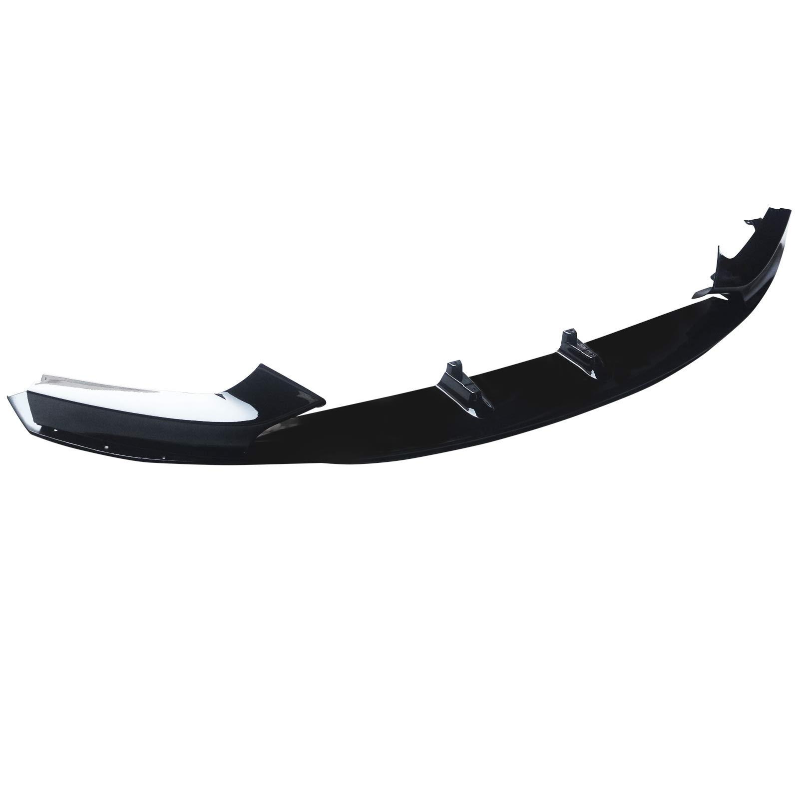 NINTE Front Lip Spoiler for 2014-2021 BMW 2-Series F22 M Sport Bumper - Gloss Black ABS Plastic Double-Deck Splitter - Enhances Aerodynamics & Sporty Look - Perfect for Street Racing & Car Shows