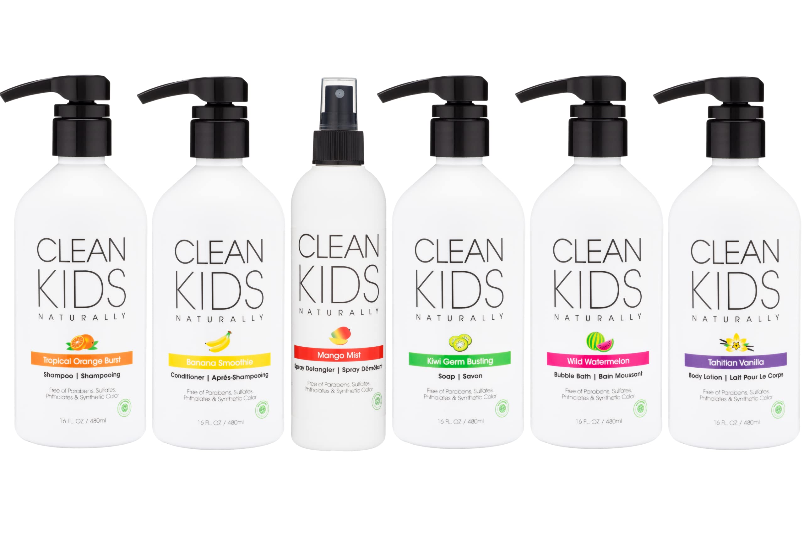 Gabriel Cosmetics Clean Kids Naturally Tahitian Vanilla Body Lotion 16oz - EWG Verified, Organic, Hypoallergenic for Sensitive Skin | Perfect for Daily Moisturizing & After-Bath Hydration