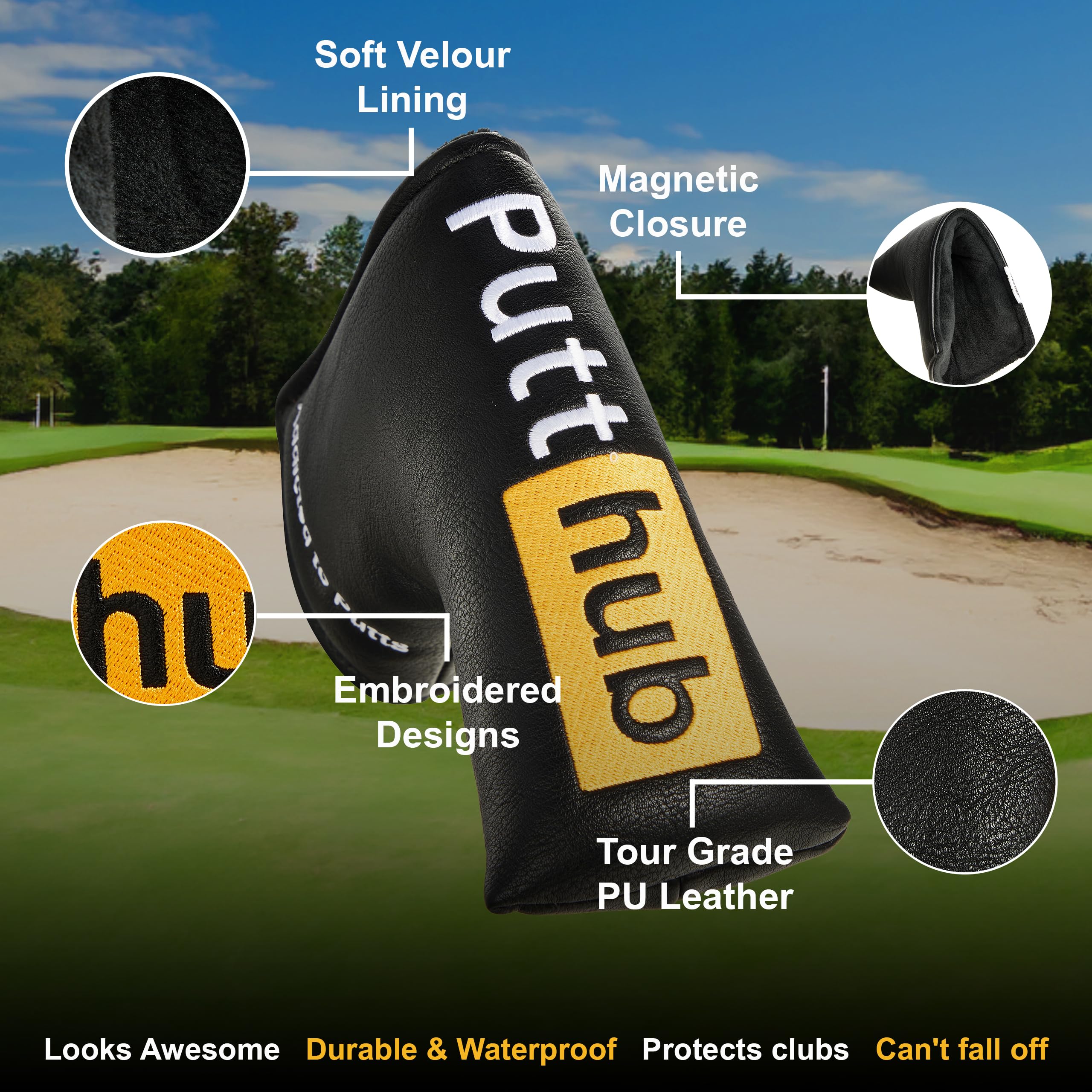 Shanker Golf Funny Putter Cover - Mallet & Blade Style Golf Club Headcover - Hilarious Golf Gift for Men & Women - Perfect for Birthdays, Father's Day & Golf Tournaments - Great for On-Course Laughs & Club Protection