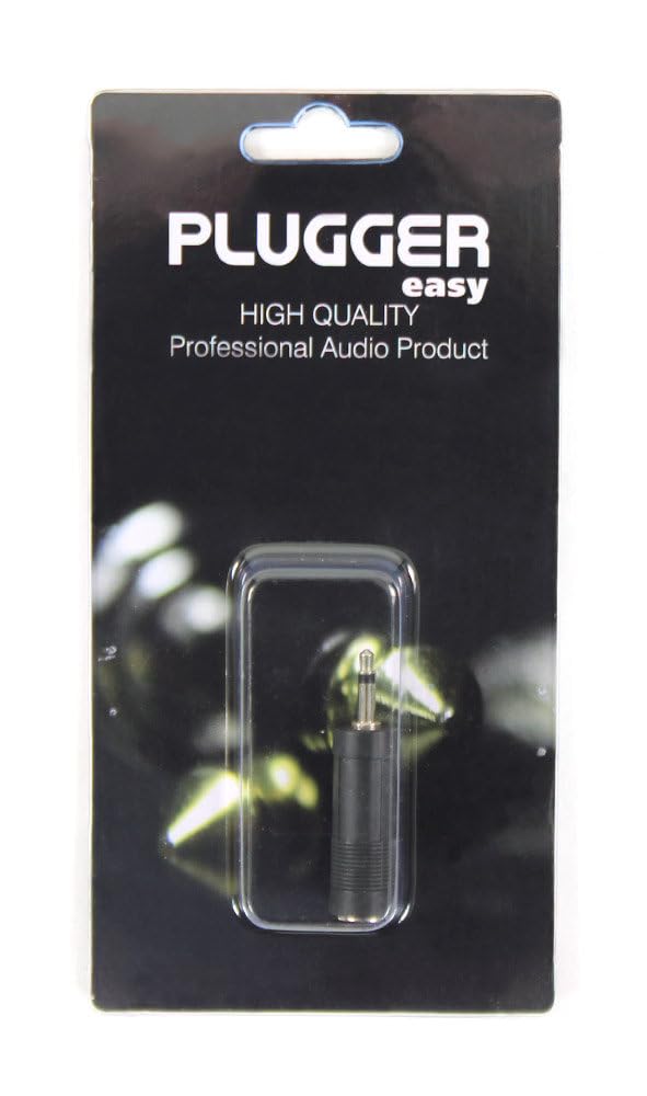 Female to Mini Male Adapter - Plugger Mono Jack for Audio Devices