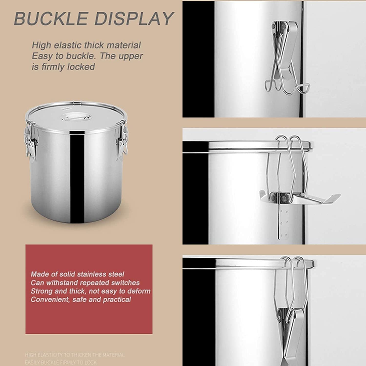 Premium 304 Stainless Steel Oil Barrel - 20L Thickened Sealed Container for Milk, Beer Brewing, Maple Syrup & Cooking | Durable Stainless Steel Cookware for Home Brewing, Restaurant & Commercial Use