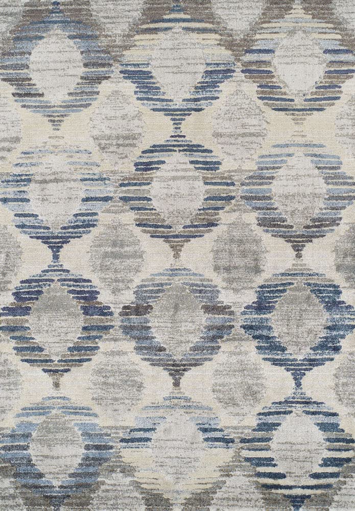 Berkley Homeland Area Rug AN3 Linen Rings Loops 5'3