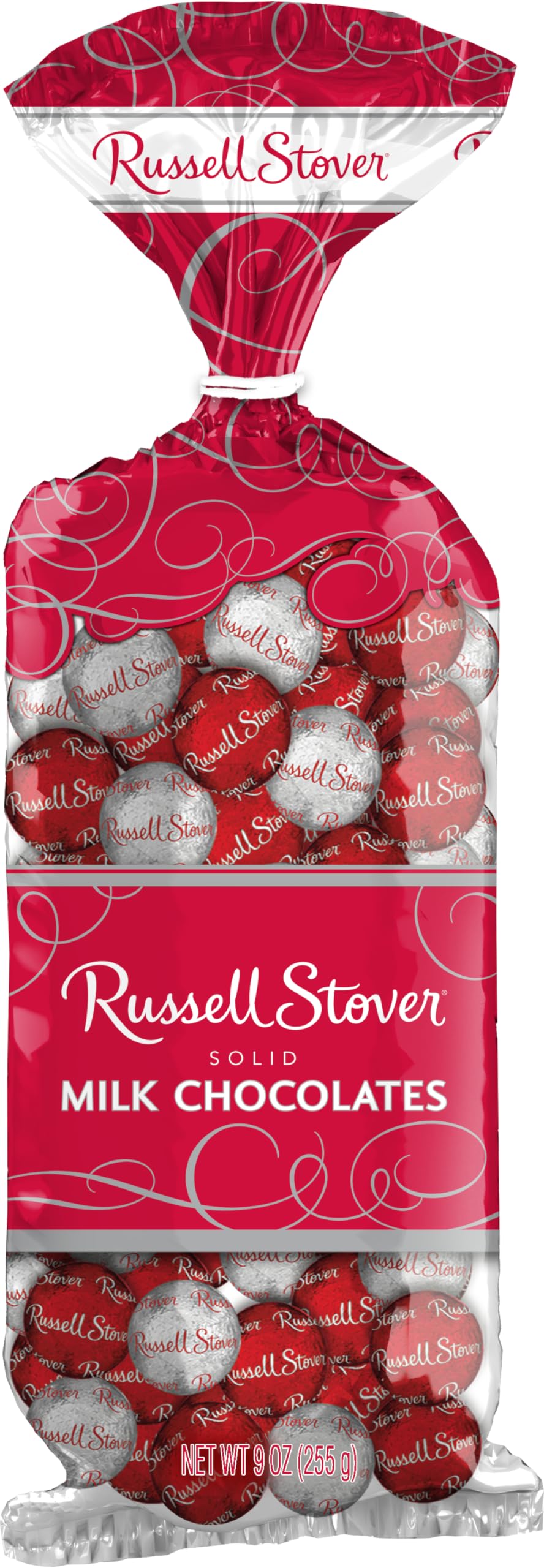Russell Stover Solid Milk Chocolate Balls - 9 oz Bag | Premium Chocolate Candy for Gifts, Parties & Desserts | Perfect for Holidays, Birthdays & Office Treats