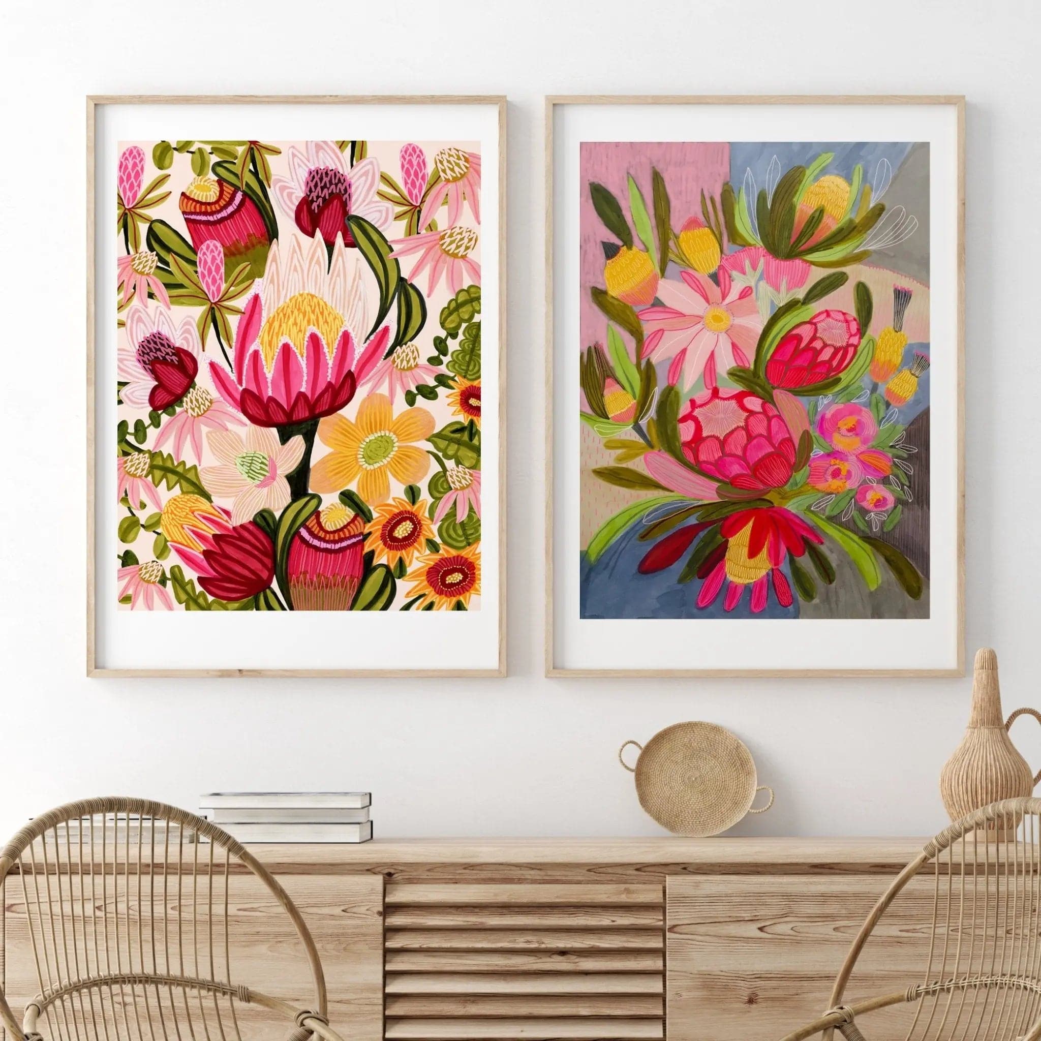 Australian Flowers Botanical Wall Art Prints - Stunning Floral Decor for Home, Office & Gift Giving