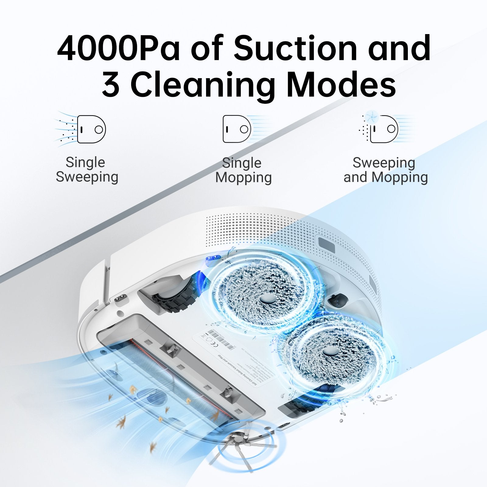 Dreame W10 Self-Cleaning Robot Vacuum and Mop Combo - Smart WiFi Connected for Hands-Free Cleaning | Perfect for Hardwood Floors, Carpets & Pet Hair | Home & Office Use